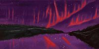 FDS112-05-2 - Aurora Borealis  - Crown/Royal - Panel