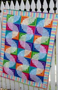 Wiggly Worms Log Cabin - Pattern